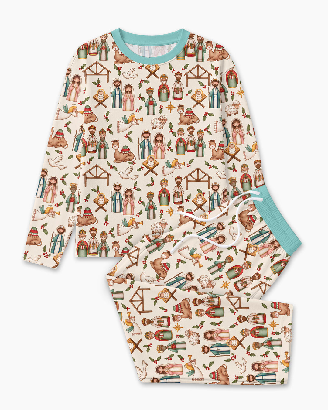 Holy Night Nativity Bamboo Men's Pajama Set