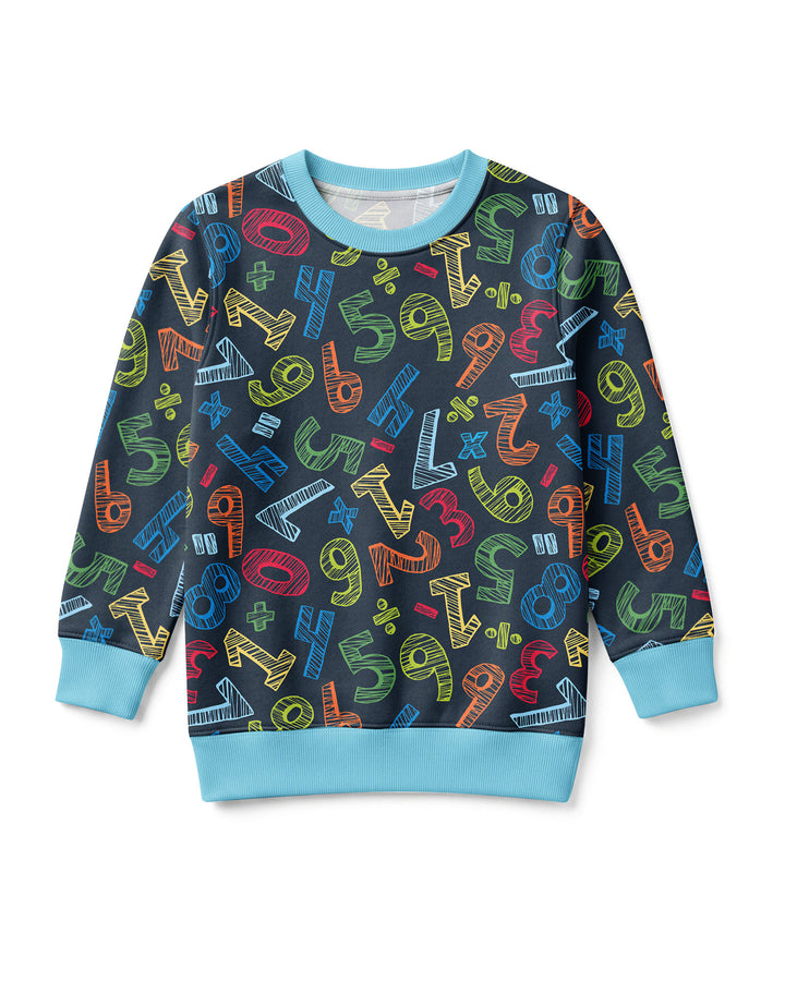 Math Doodles Bamboo Crewneck Sweatshirt