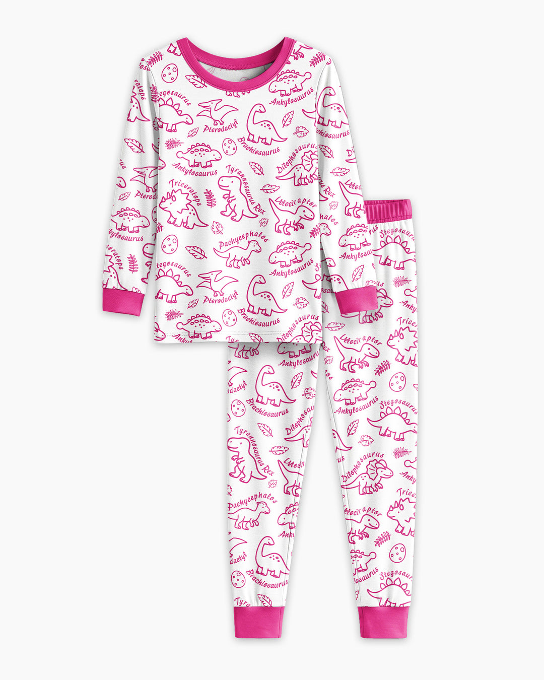 Template Bamboo Two Piece Long Sleeve Pyjamas Set