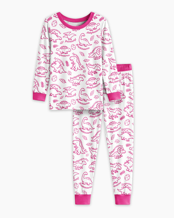 Template Bamboo Two Piece Long Sleeve Pyjamas Set