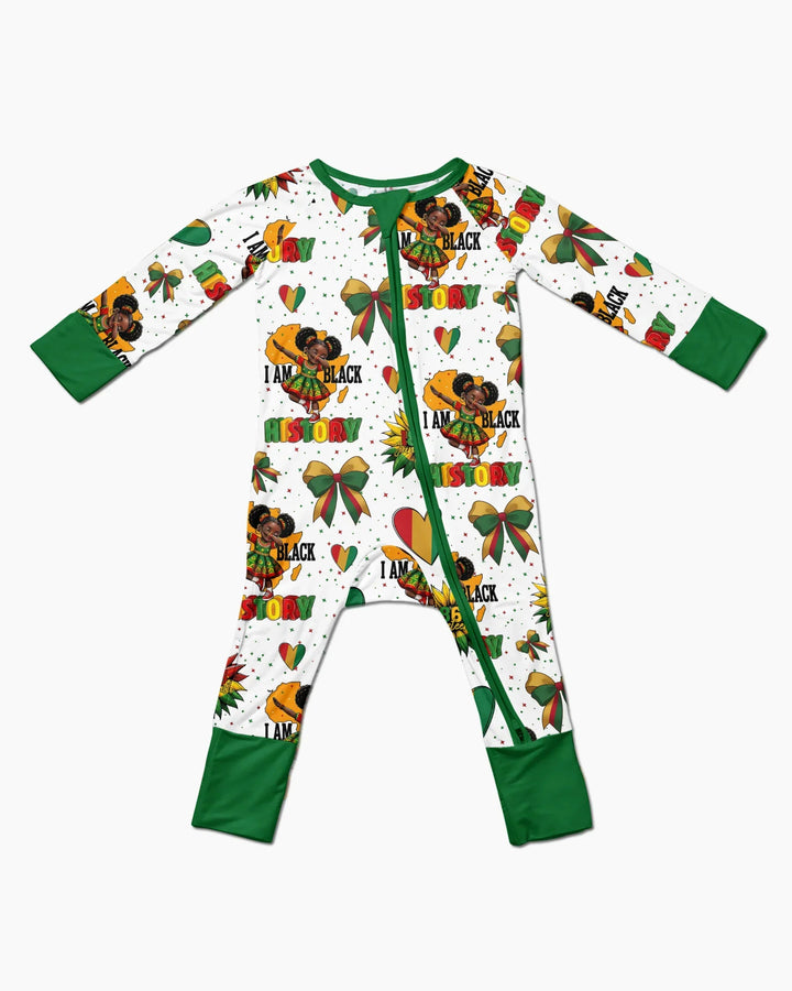 Juneteenth Girl I Am Black History Bamboo Convertible Zippy