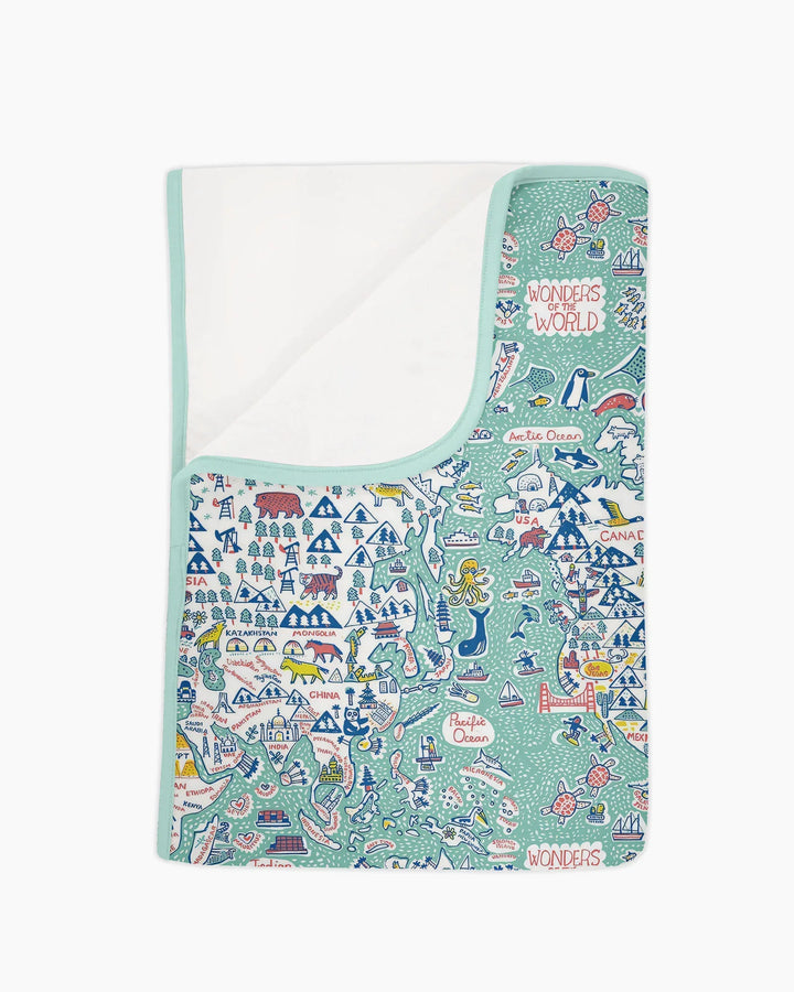 Hello World Wonders Bamboo Blanket
