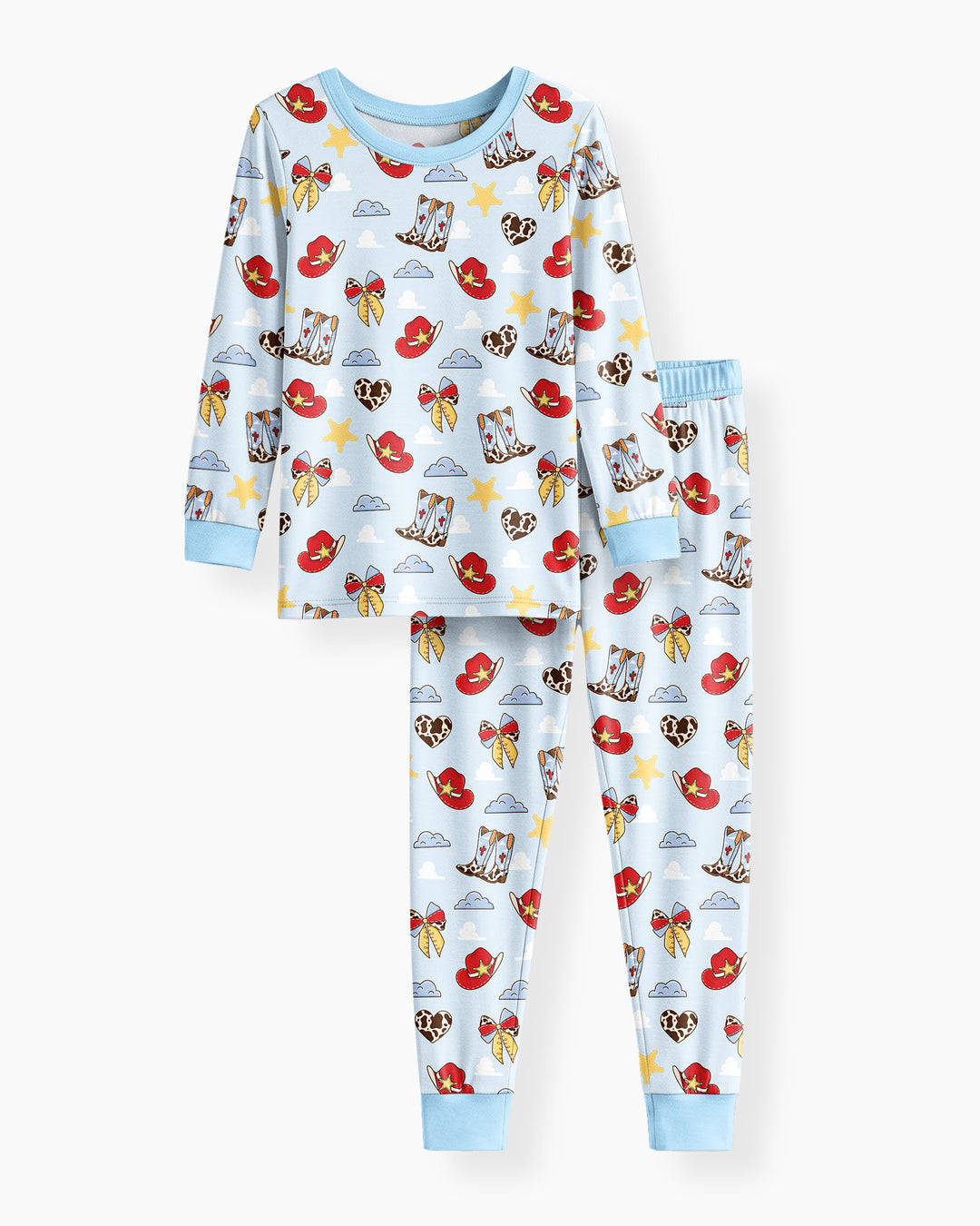 Template Bamboo Two Piece Long Sleeve Pyjamas Set
