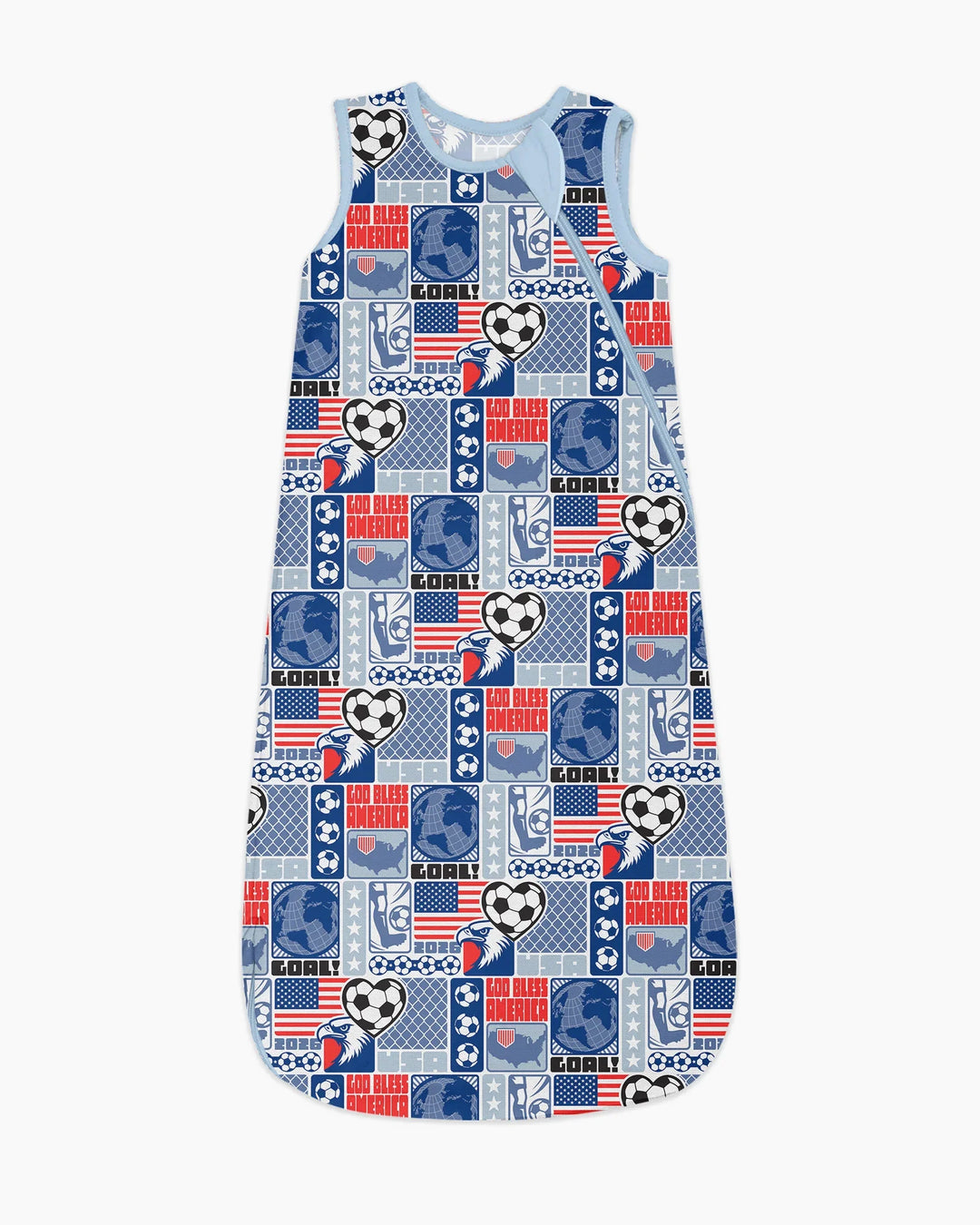 World Soccer God Bless America Bamboo Sleep Bag