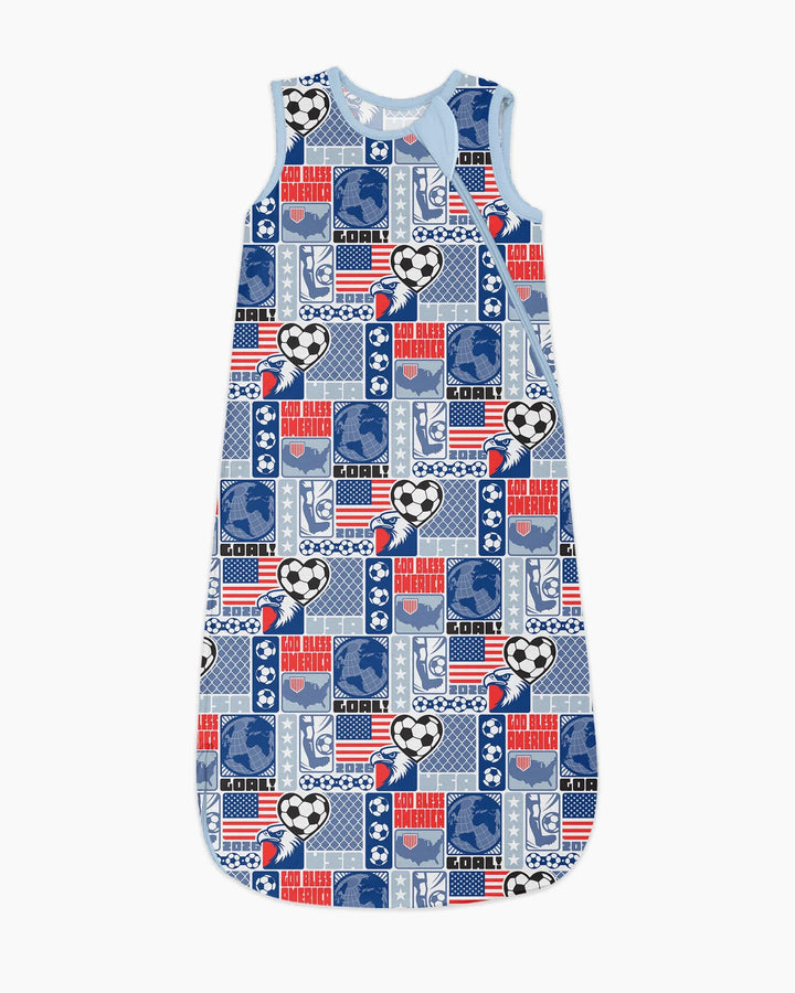 World Soccer God Bless America Bamboo Sleep Bag