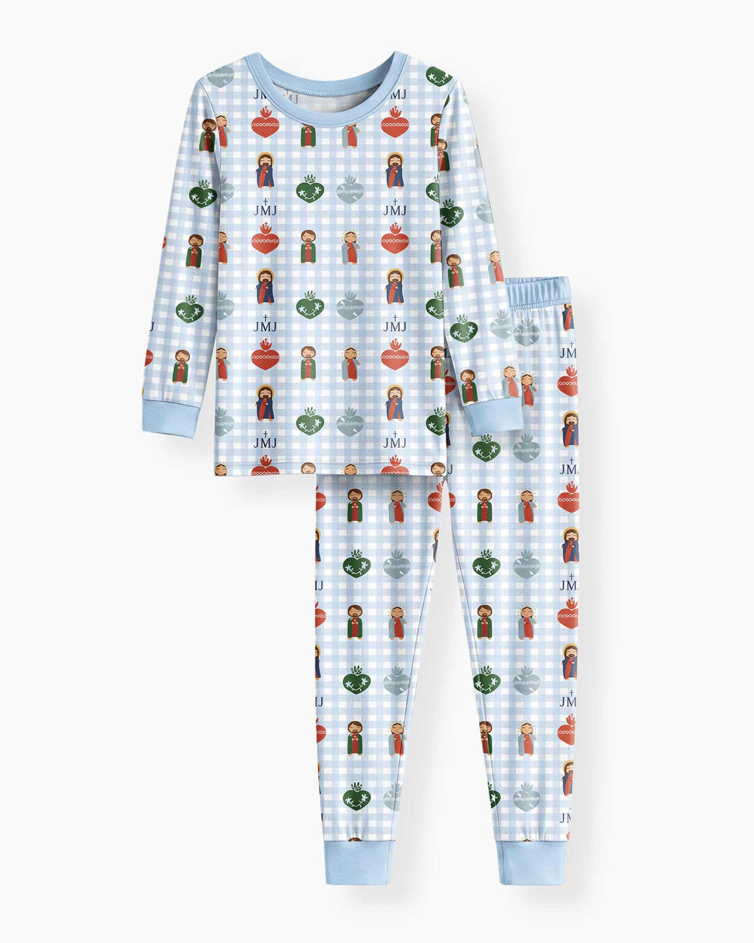 Template Bamboo Two Piece Long Sleeve Pyjamas Set