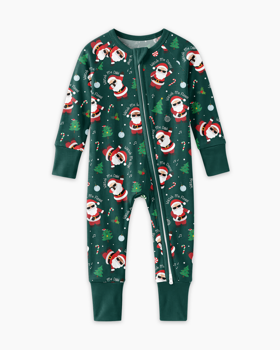 Santa's Christmas Dance Party Bamboo Convertible Zippy