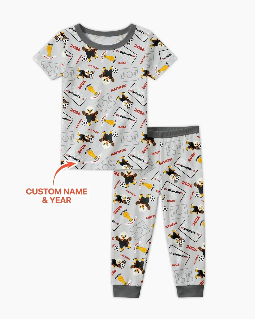My First World Cup Bamboo Two Piece Short Sleeve Pajama Set