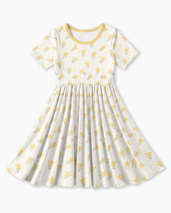 Happy Little Stars Family Matching Bamboo Twirl Dress