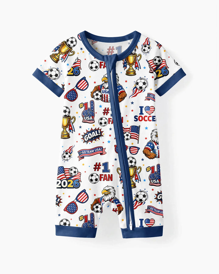 USA Soccer 2026 Party Bamboo Shorty Zippy