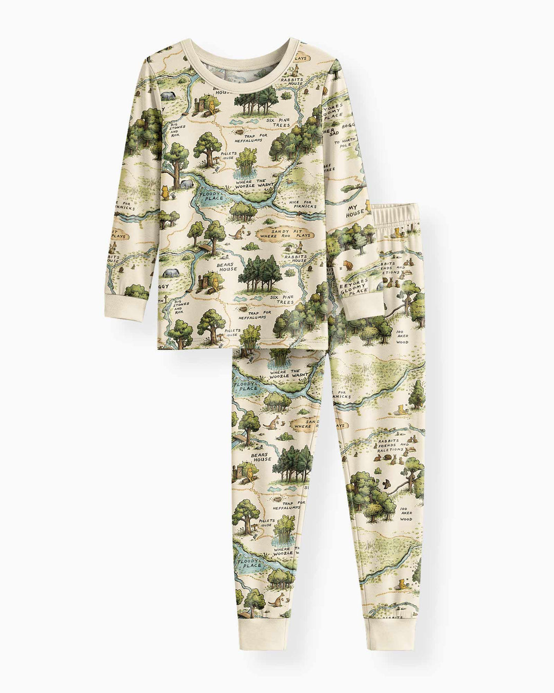Template Bamboo Two Piece Long Sleeve Pyjamas Set