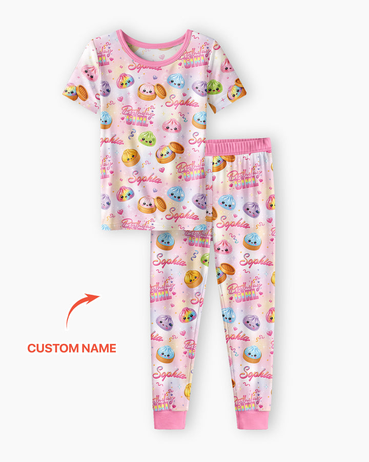 CUSTOM Template Bamboo Two Piece Short Sleeve Pyjamas Set