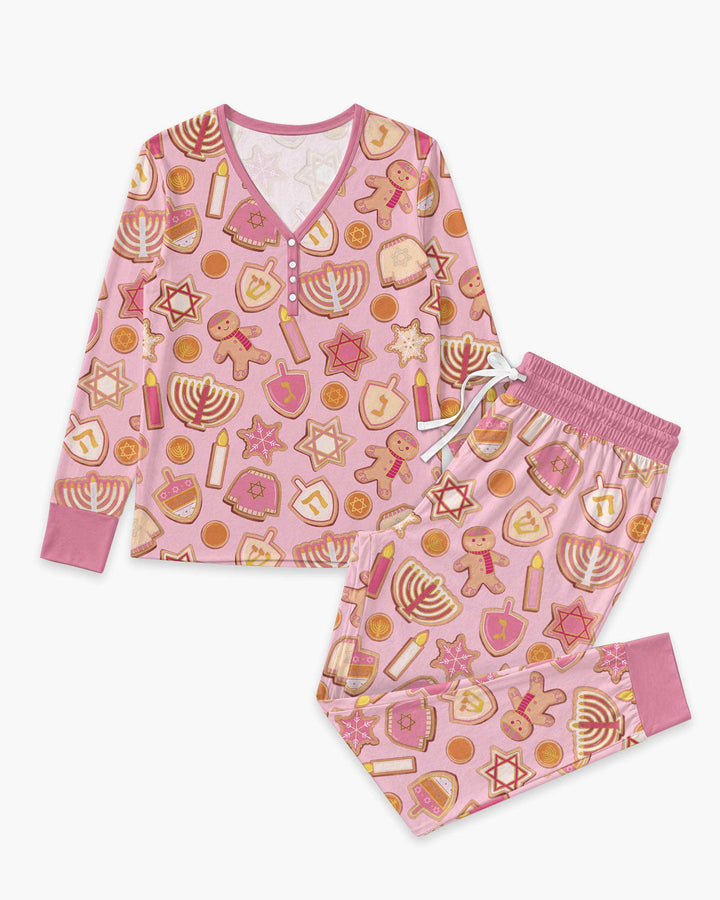 Hanukkah Cookies Bamboo Women Pajama Set