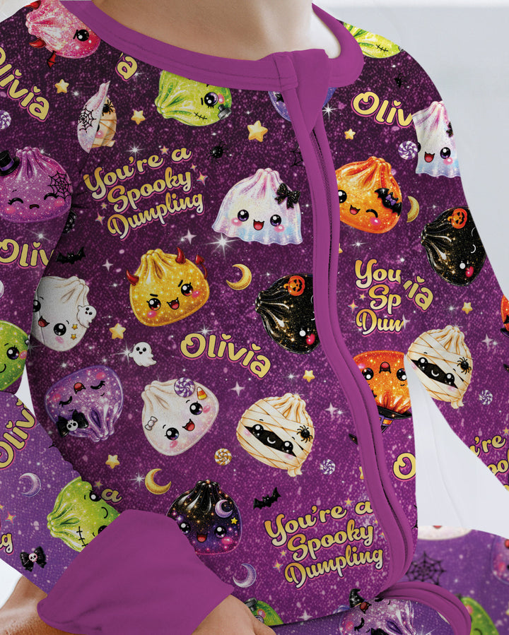 Custom Name You're A Spooky Dumpling Bamboo Convertible Zippy