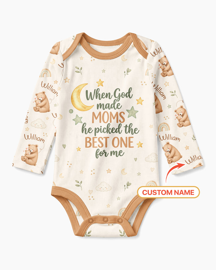 When God Made Moms Bamboo Bodysuit