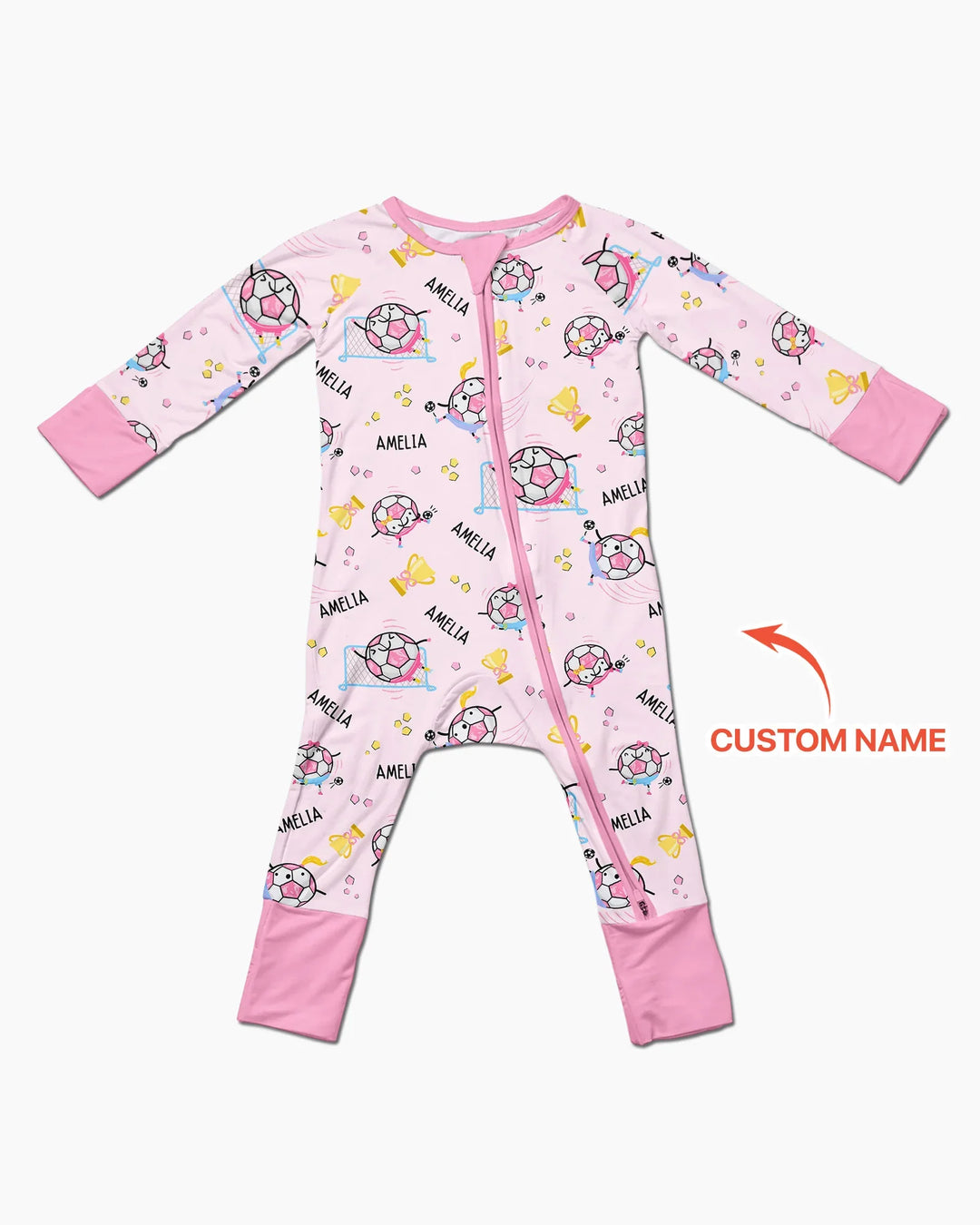 Custom Name Soccer Dad Team Matching Bamboo Convertible Zippy