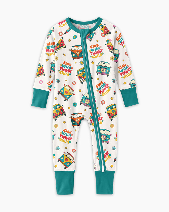 Stay Wild Flower Child Bamboo Convertible Zippy