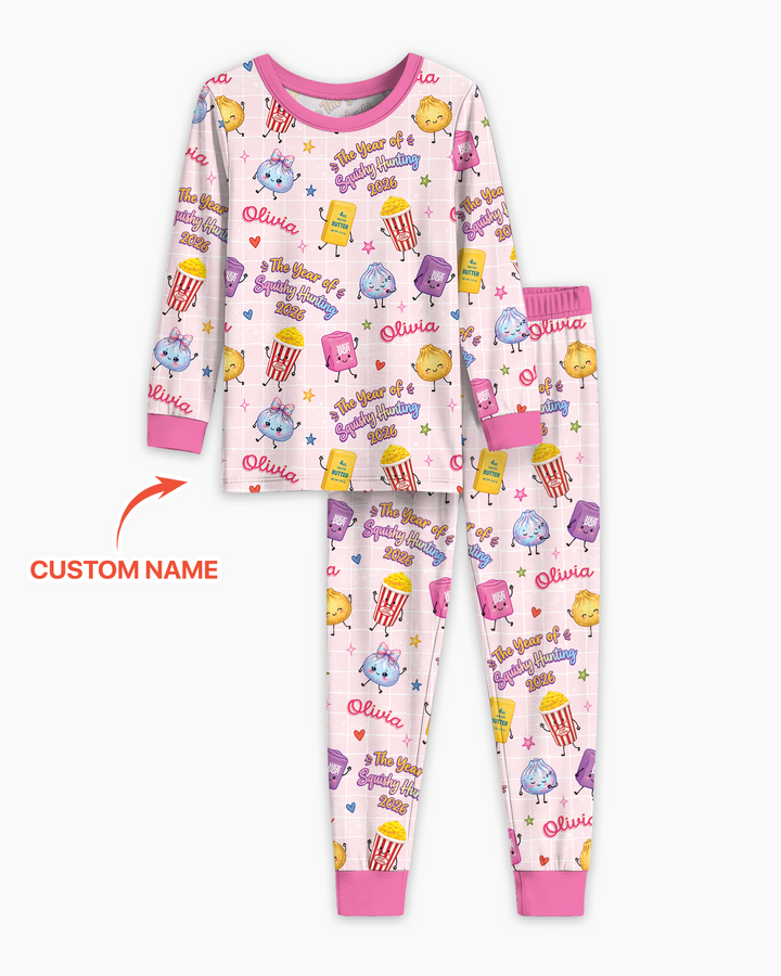 The Year of Squishy Hunting Bamboo Two Piece Long Sleeve Pajama Set