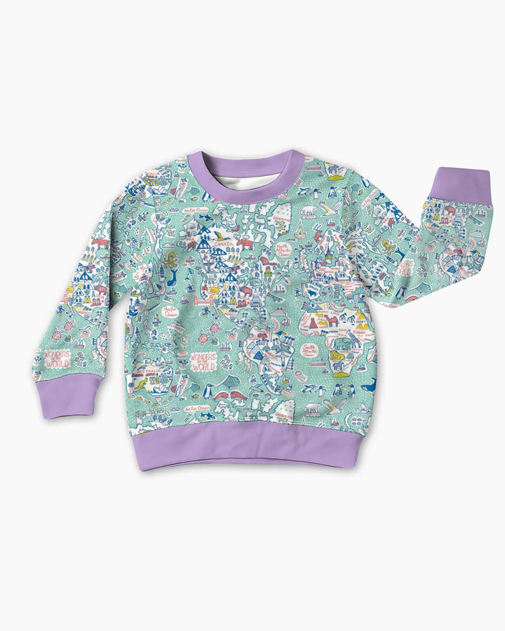 Hello World Wonders Bamboo Crewneck Sweatshirt