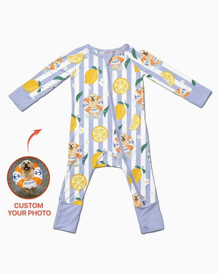Custom Image Summer Lemon Bamboo Convertible Zippy