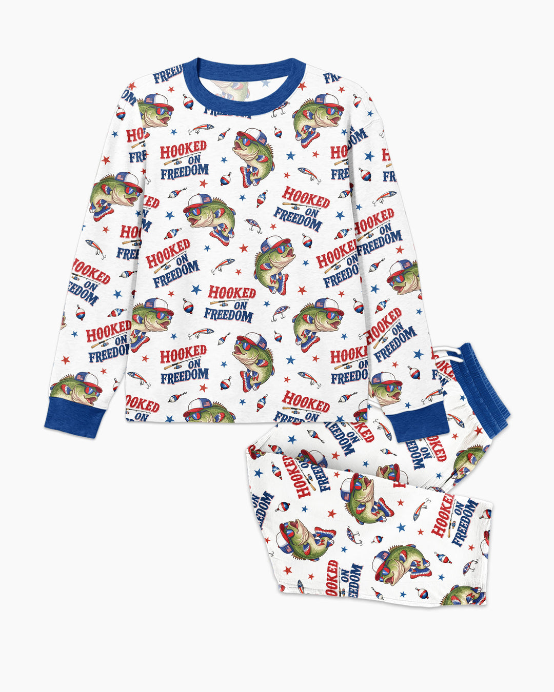 Hooked On Freedom Bamboo Men's Pajama Set
