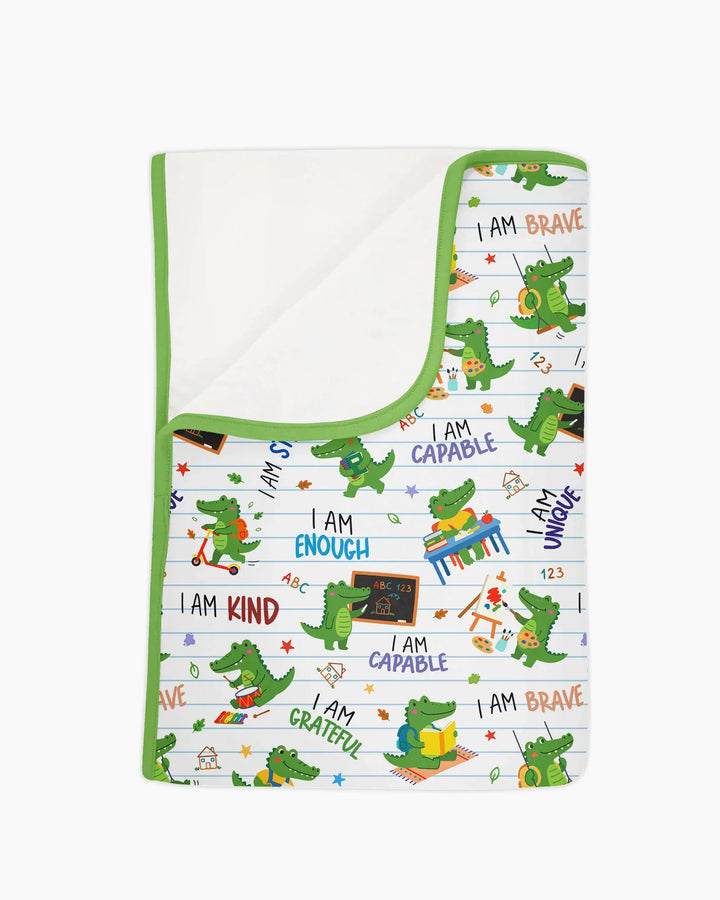 Brave Gator Days Bamboo Blanket