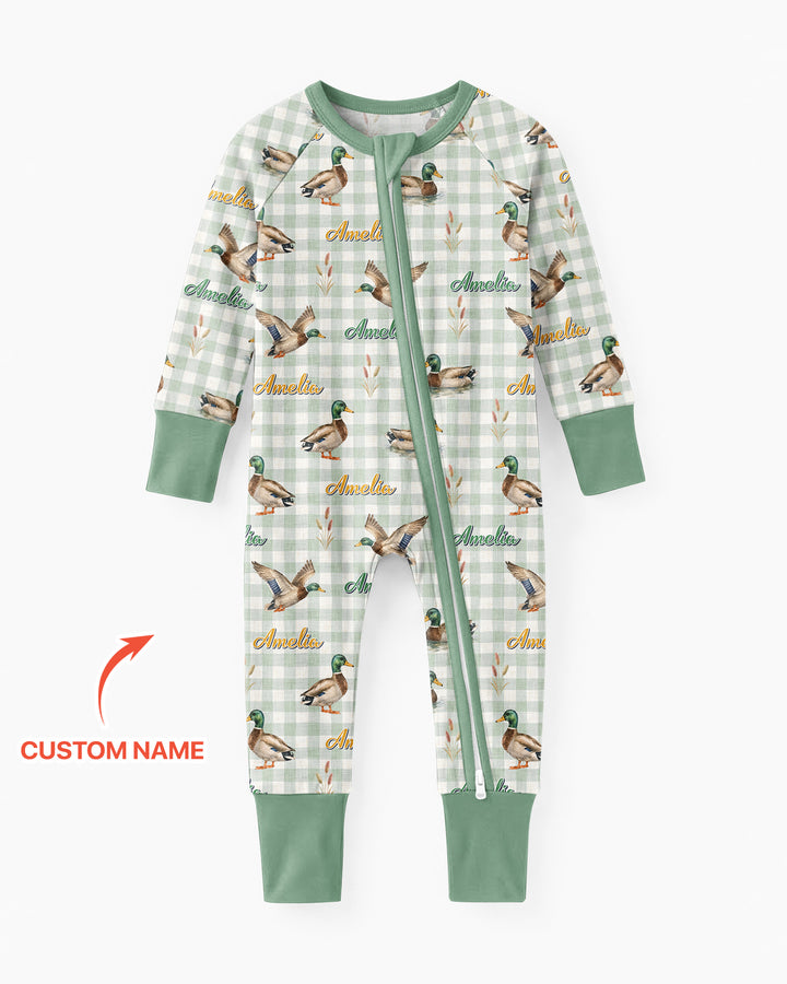 Mallard Duck Custom Name Bamboo Convertible Zippy