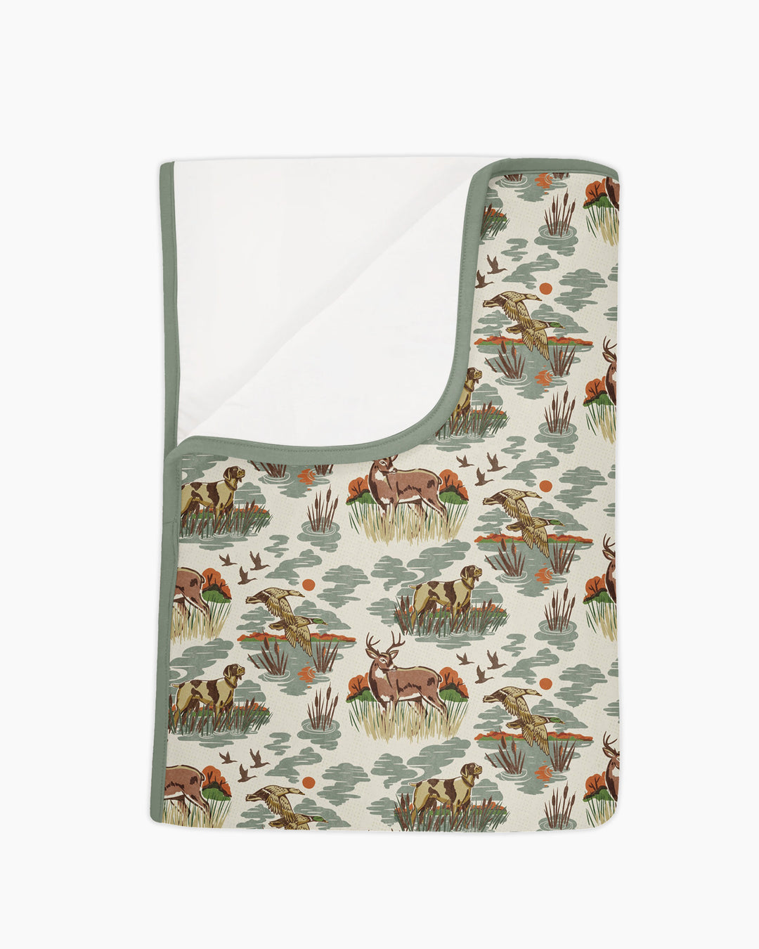 Vintage Hunting Season Daddy& Me Matching Bamboo Blanket