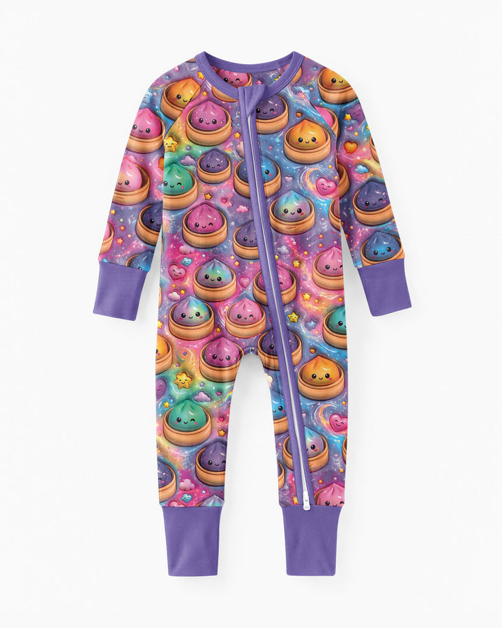Kawaii Glitter Dumpling Bamboo Convertible Zippy