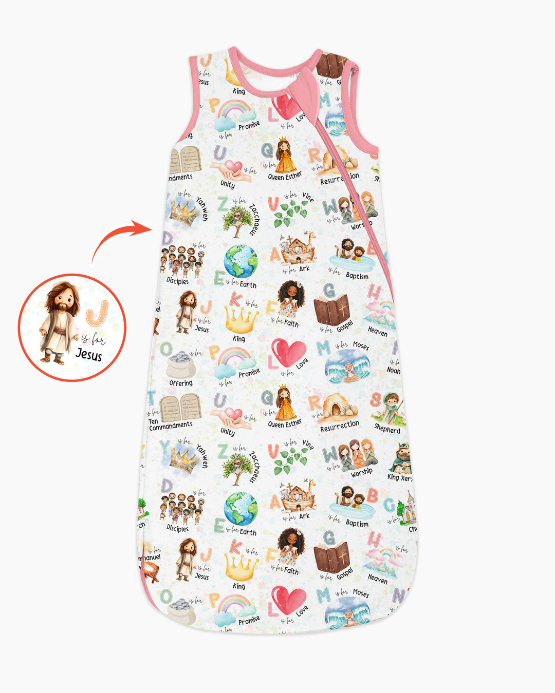 Bible ABC Alphabet Bamboo Sleep Bag