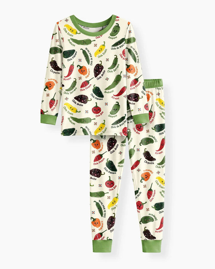 Template Bamboo Two Piece Long Sleeve Pyjamas Set