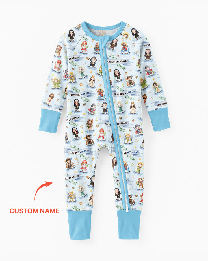 Holy Saints of Heaven Custom Name Bamboo Convertible Zippy
