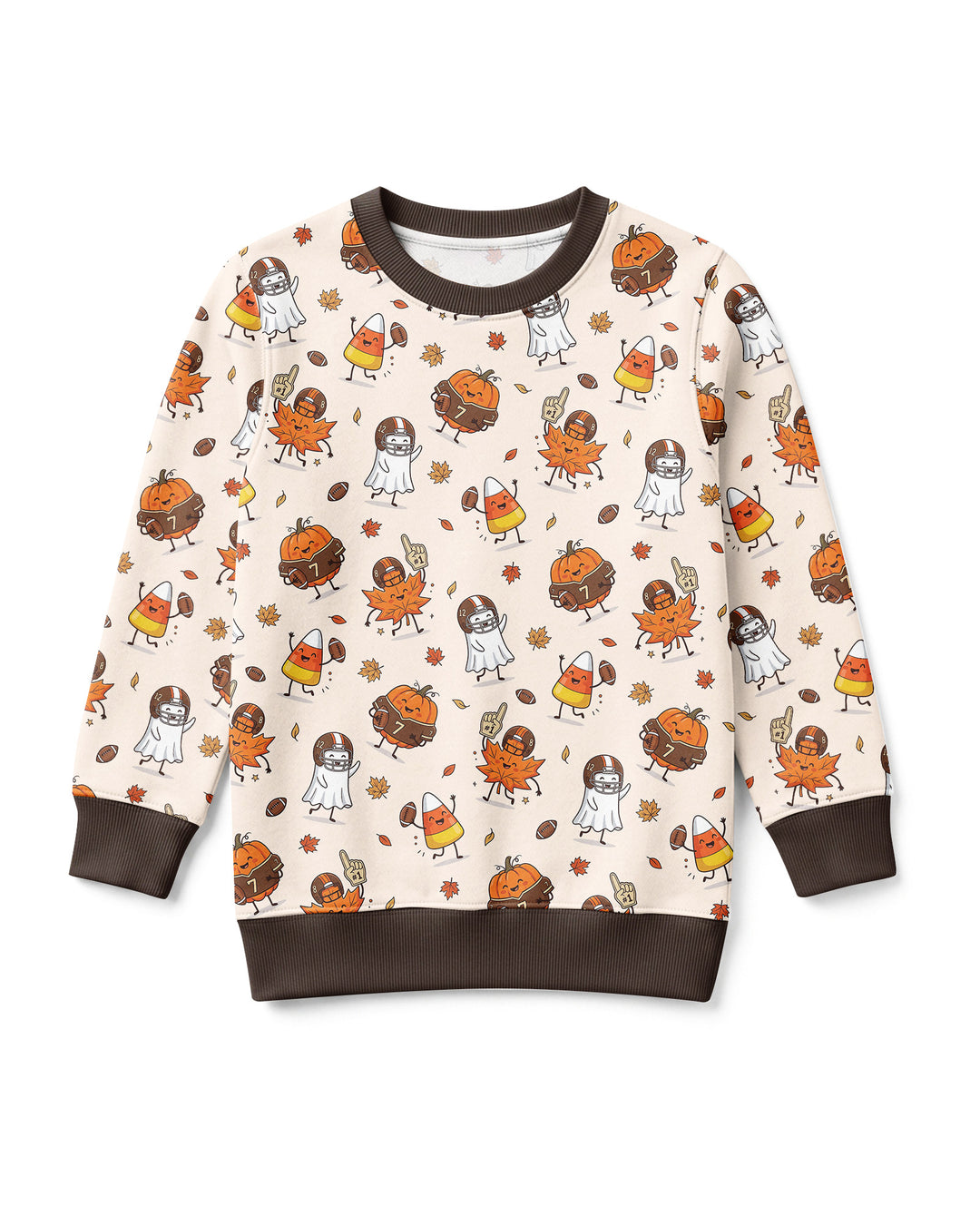 Fall Day Football Bamboo Crewneck Sweatshirt