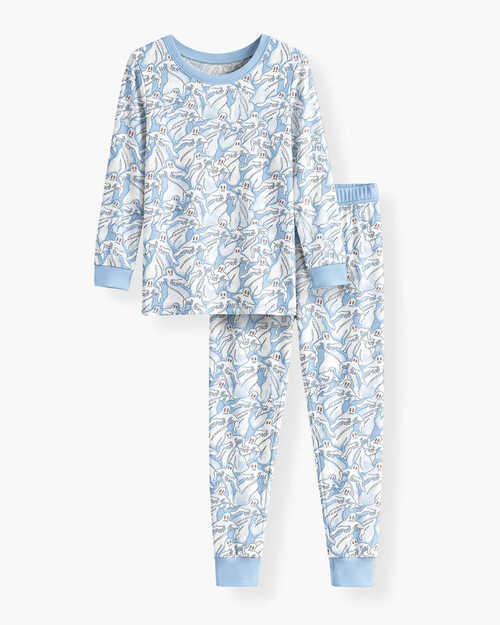Ghostly Threads Bamboo Two Piece Long Sleeve Pajama Set