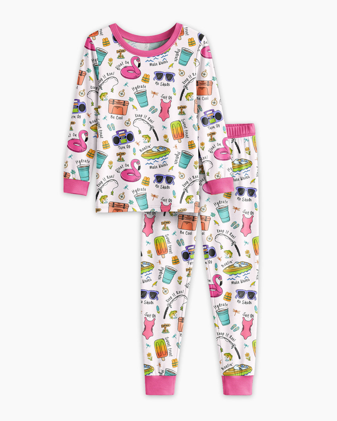 Lake Days Bamboo Two Piece Long Sleeve Pajama Set