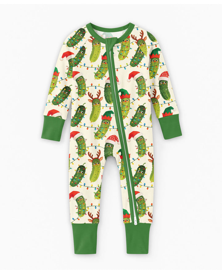 Cheerful Christmas Pickle Bamboo Convertible Zippy