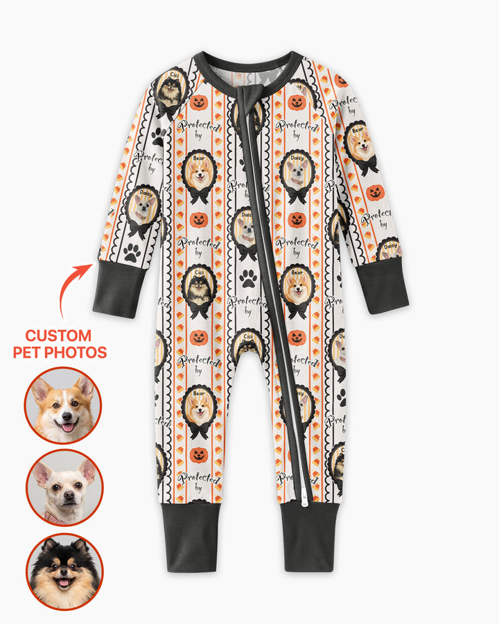 Custom Pet Photos Spooky Protector Bamboo Convertible Zippy