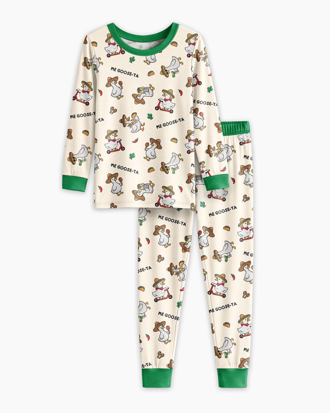 Me-Goose-Ta Bamboo Two Piece Long Sleeve Pajama Set