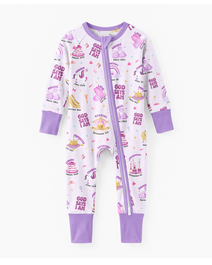 God Says I Am Girl Bamboo Convertible Zippy