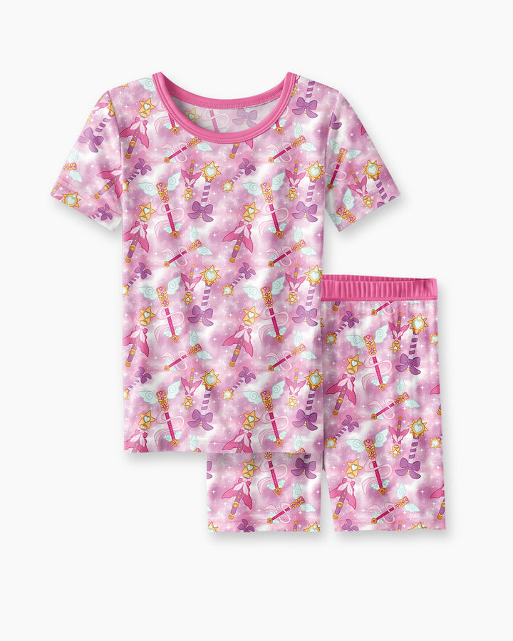 Template Bamboo Two Piece Short Sleeve Shorts Pyjamas Set