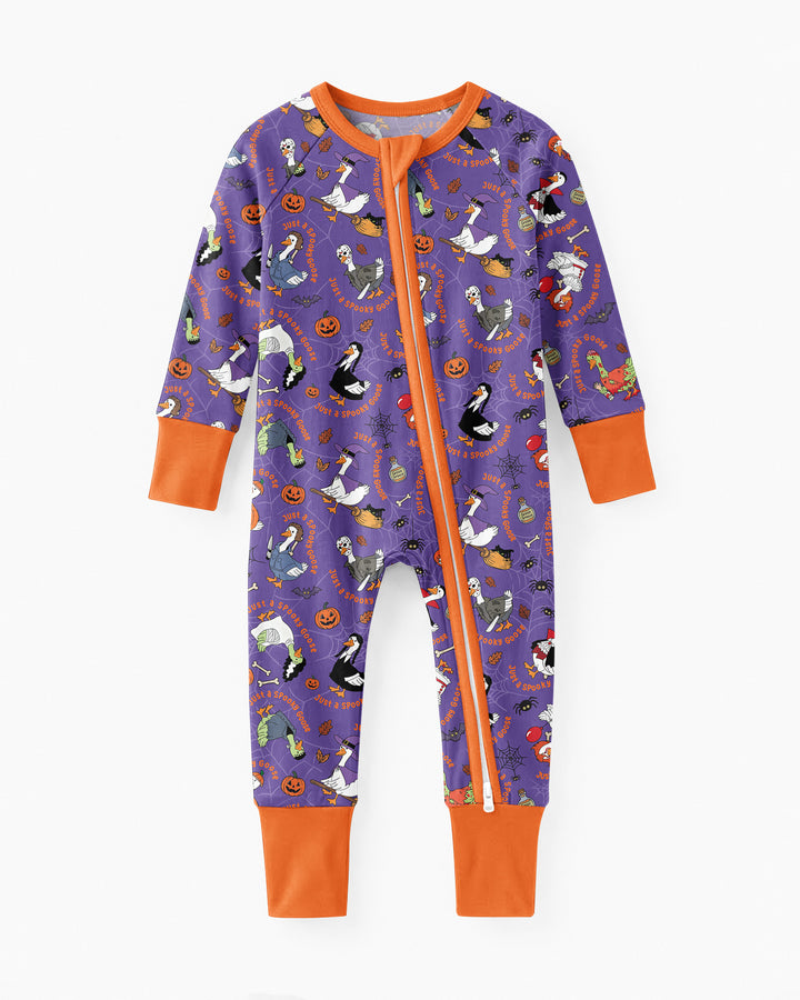 Just A Spooky Goose Family Matching Bamboo Convertible Zippy