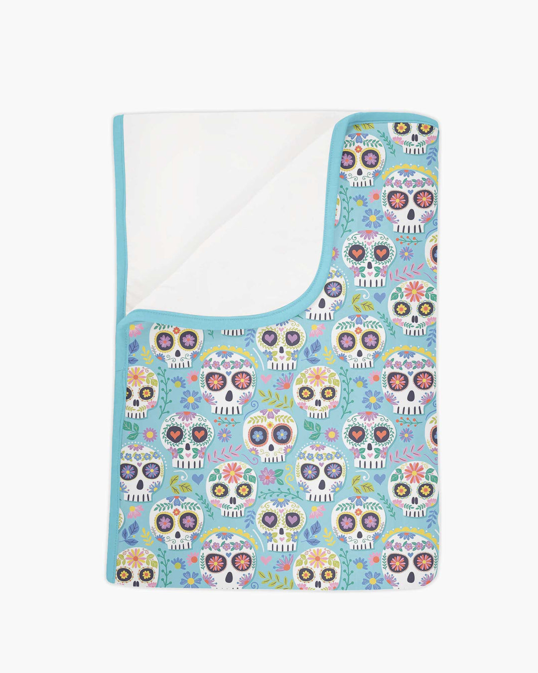 Floral Skull Bamboo Blanket