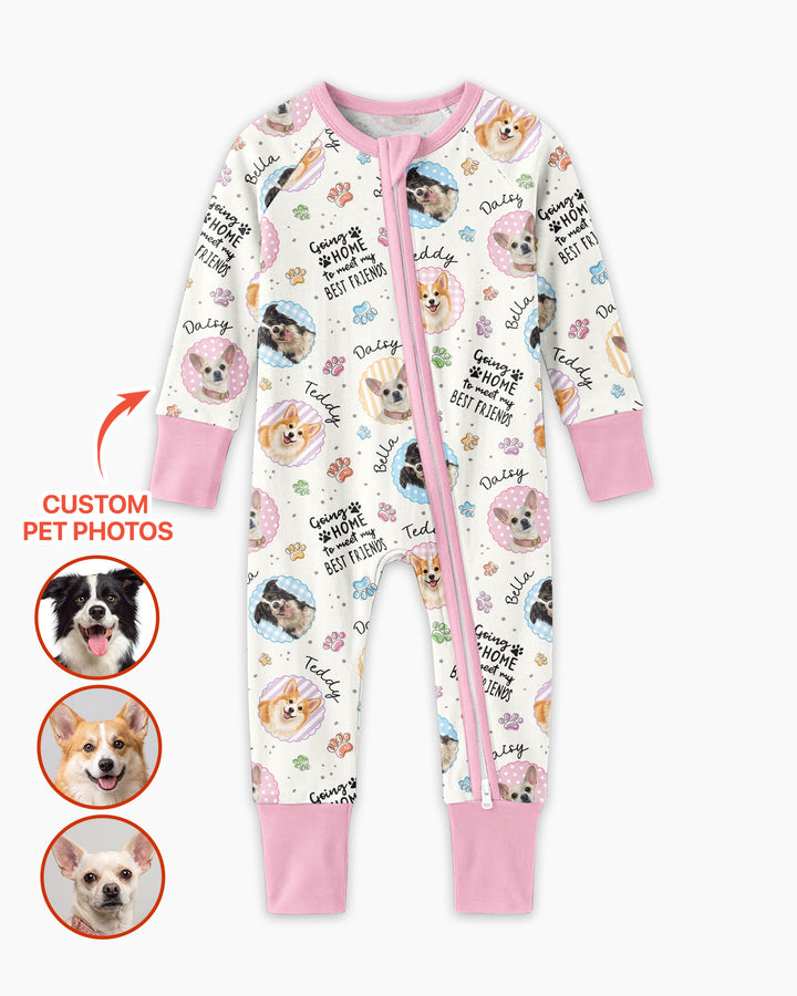Custom Pet Photo My First Best Friend Bamboo Convertible Zippy