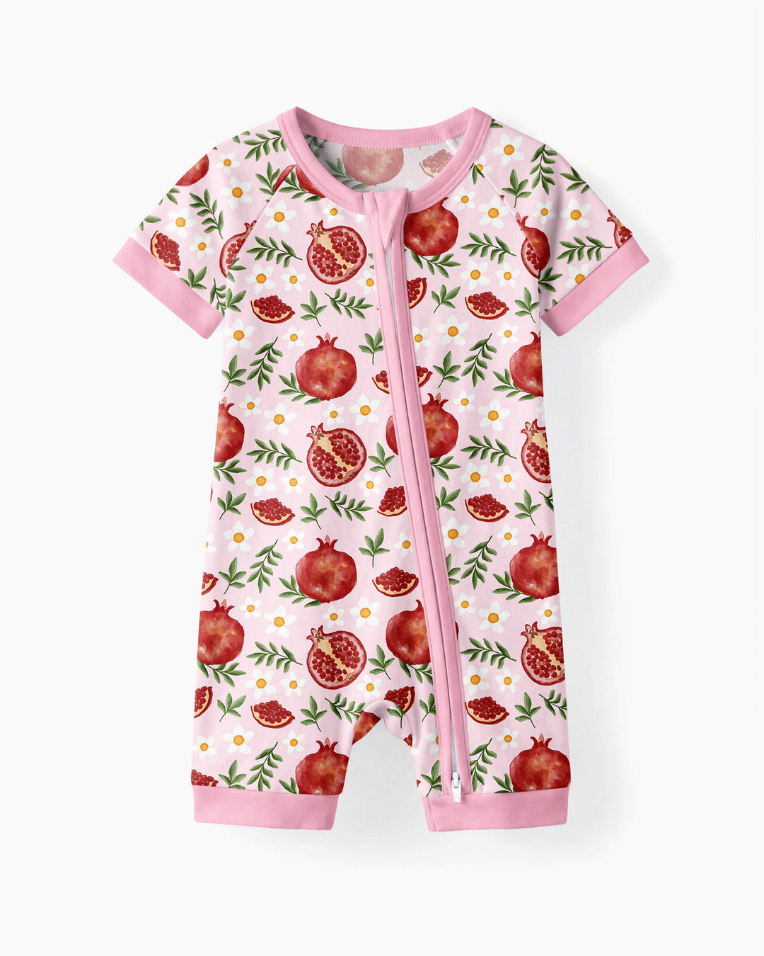 Pomegranate Garden Joy Family Matching Bamboo Shorty Zippy