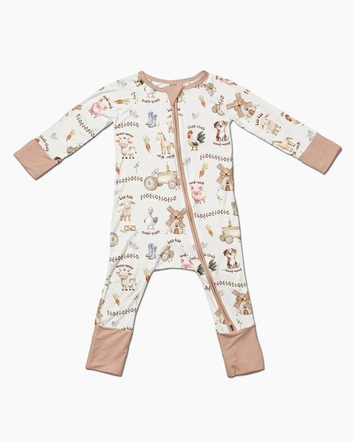Old McDonald Farm Family Matching Bamboo Convertible Zippy