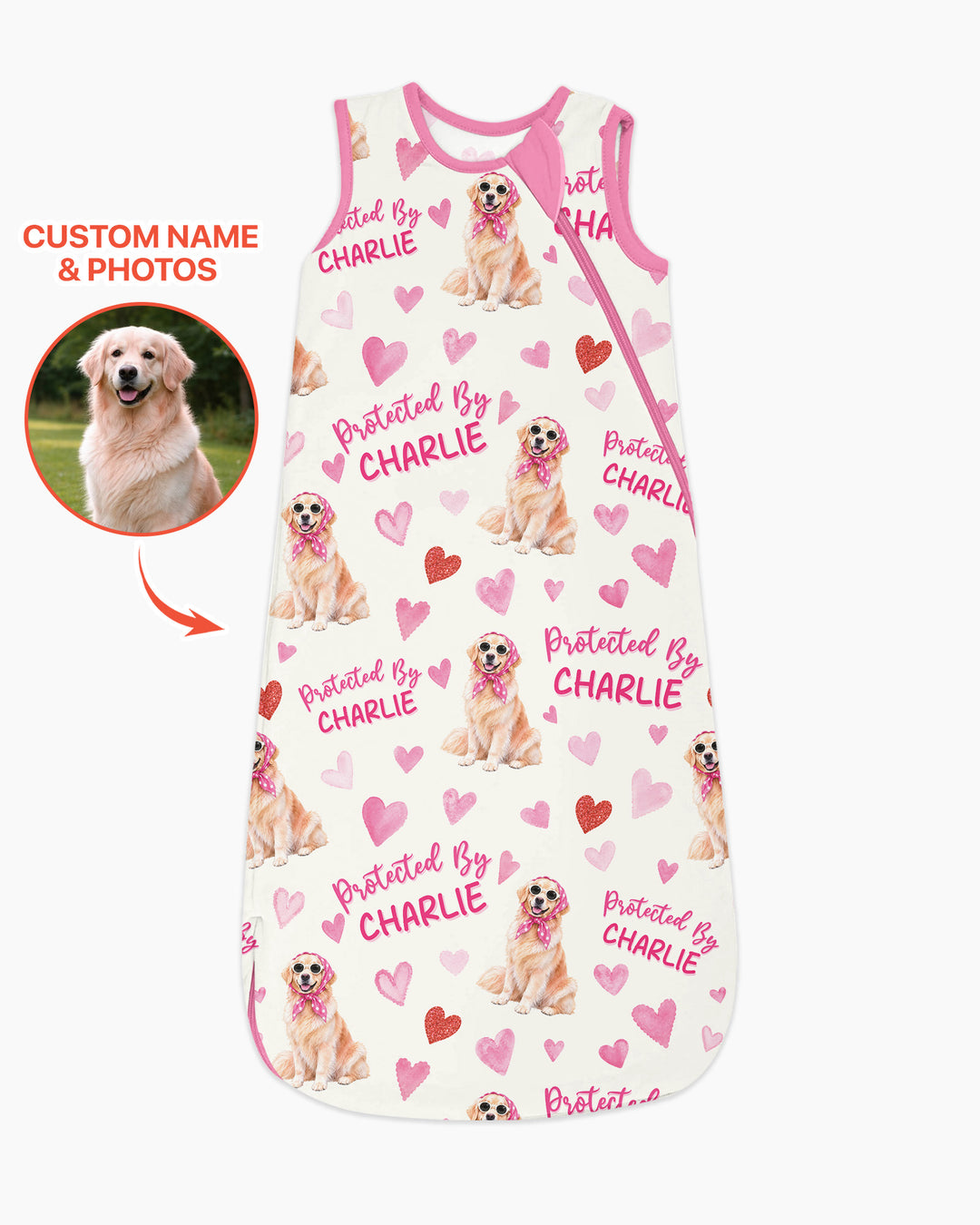 Pink Glam Dog Bamboo Sleep Bag