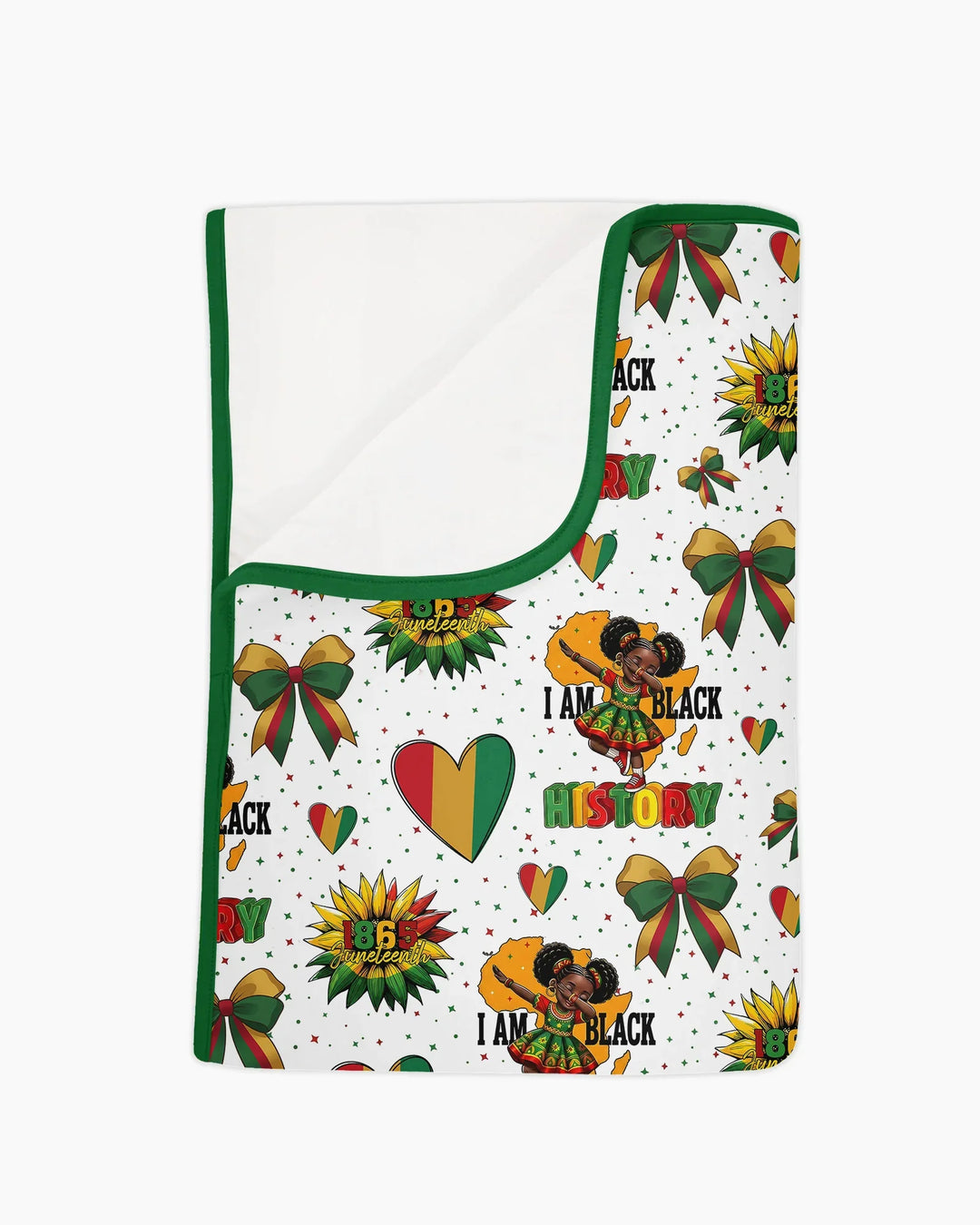 Juneteenth Girl I Am Black History Bamboo Blanket