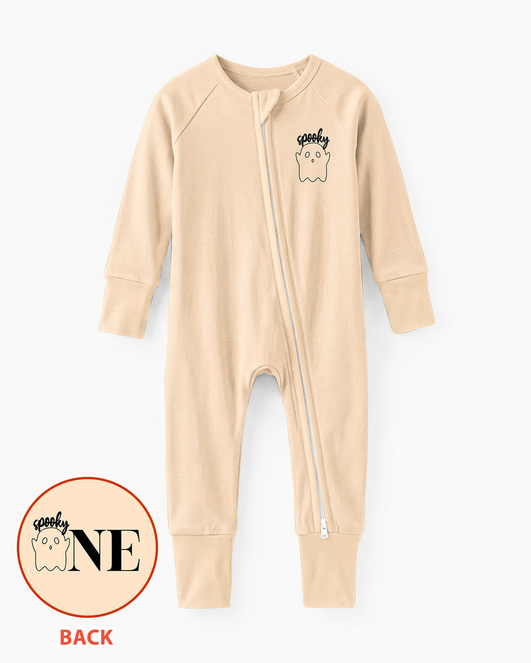 Spooky One Birthday Boo First Birthday Halloween Bamboo Convertible Zippy