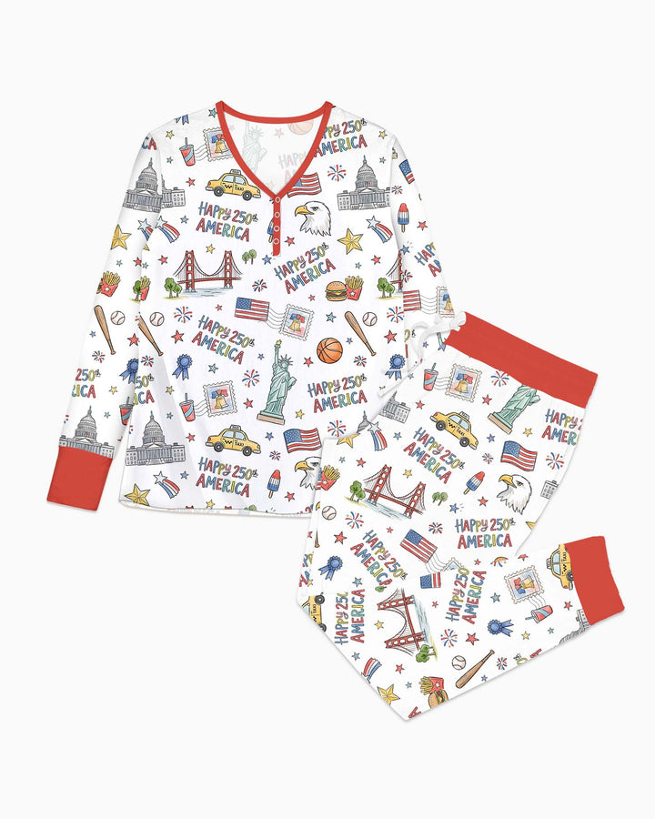 America 250 Celebration Bamboo Women Pajama Set