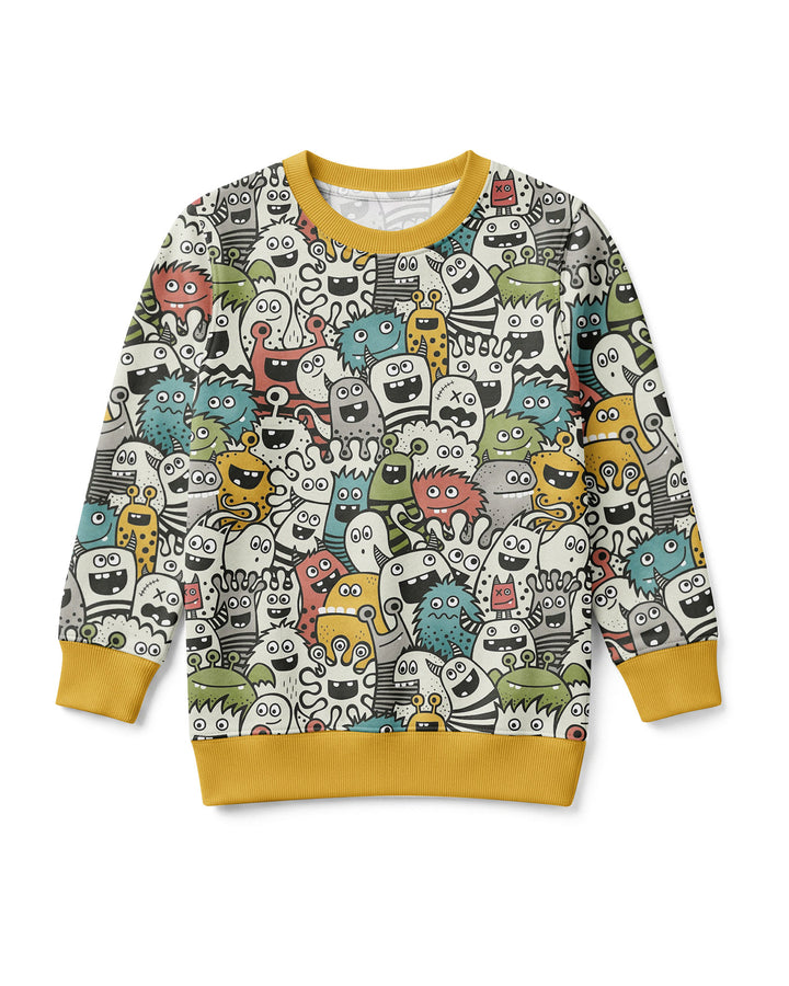 Monsters And Friends Bamboo Crewneck Sweatshirt